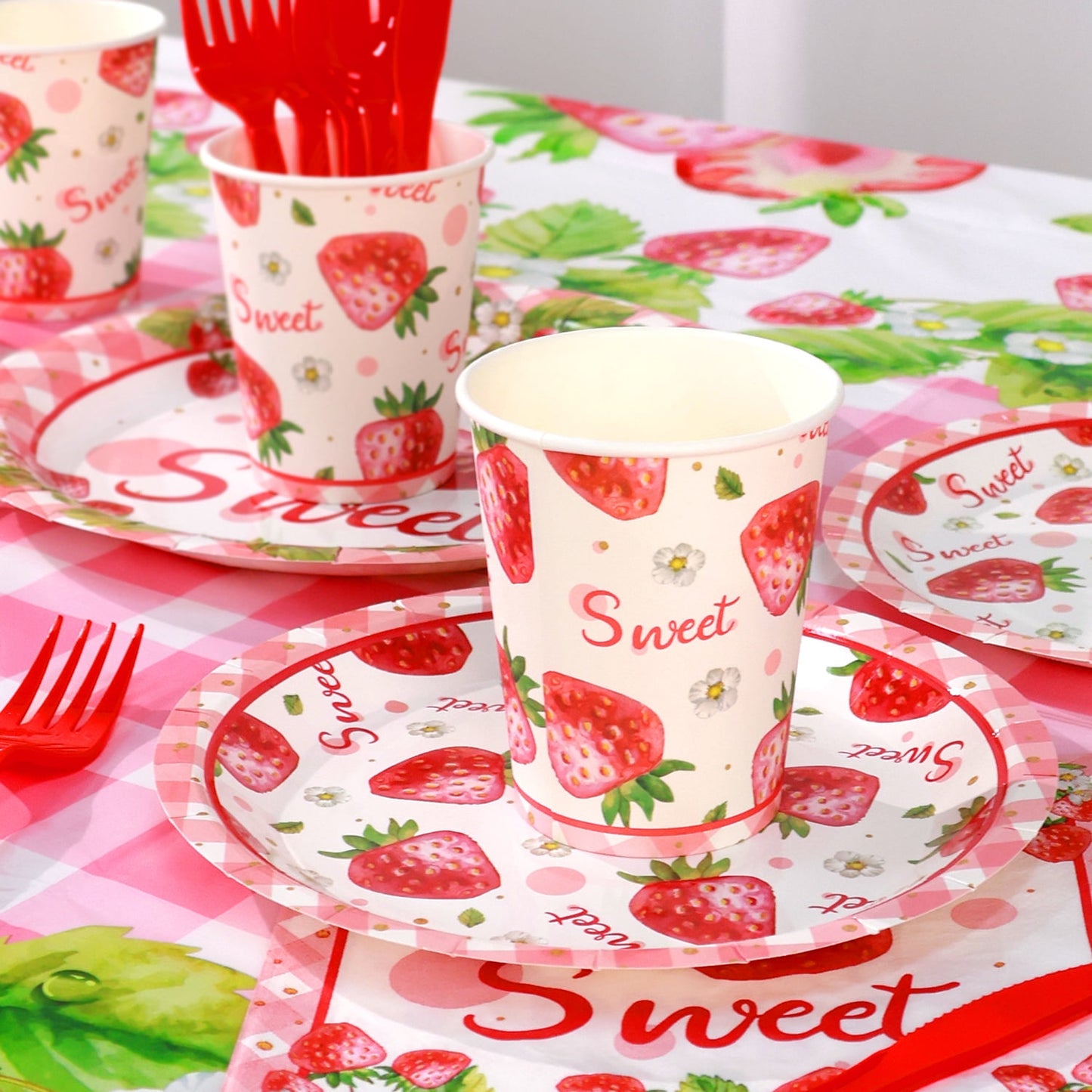 Ayieyill 170Pcs Happy Birthday Decorations Kit, Birthday Party Supplies Set for 24 Guests, Includes Plates and Cups and Napkins Straws Sets