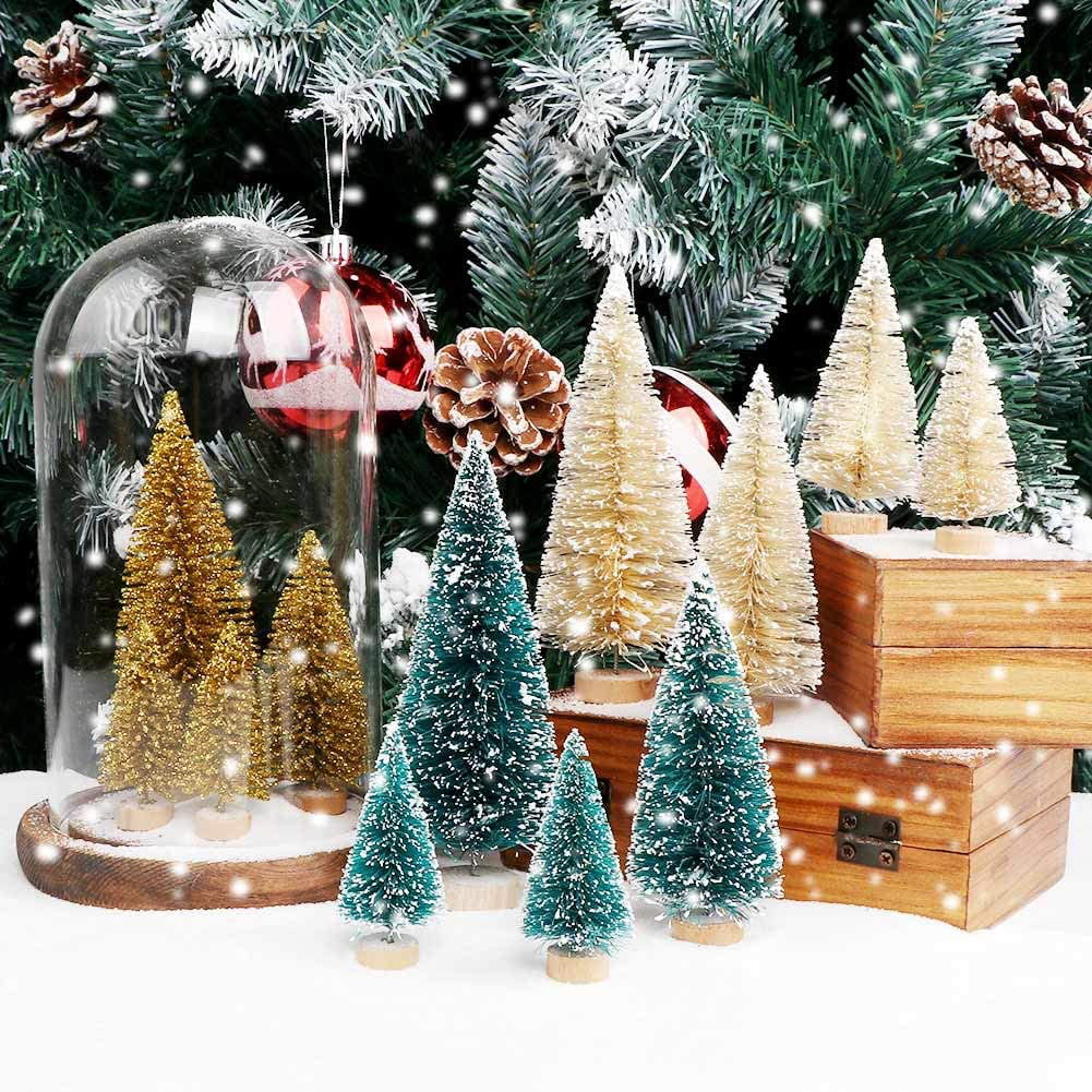 Ayieyill 30PCS Artificial Mini Christmas Trees