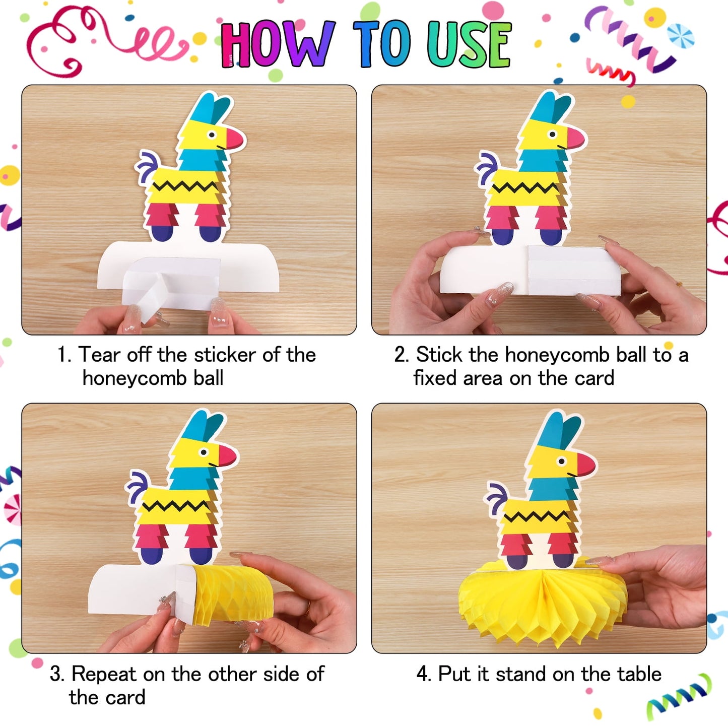 Ayieyill 45PCS Mexican Decorations, Cinco De Mayo Fiesta Decorations for Fun Fiesta Hat Party Supplies