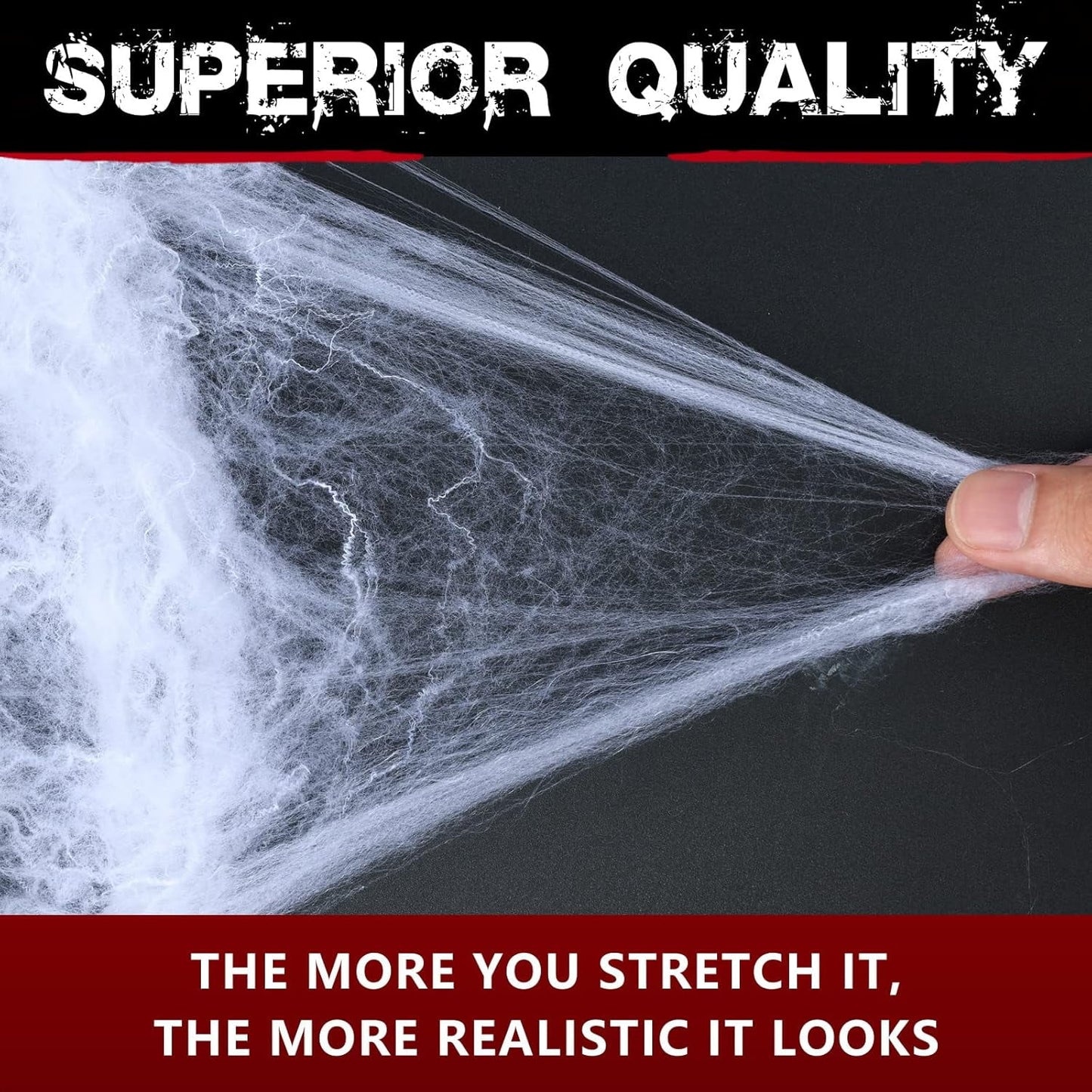 Ayieyill 1000sqft Halloween Spider Webs Decorations with 150 Extra Fake Spiders, Super Stretchy Cobwebs for Halloween Decorations Indoor and Outdoor