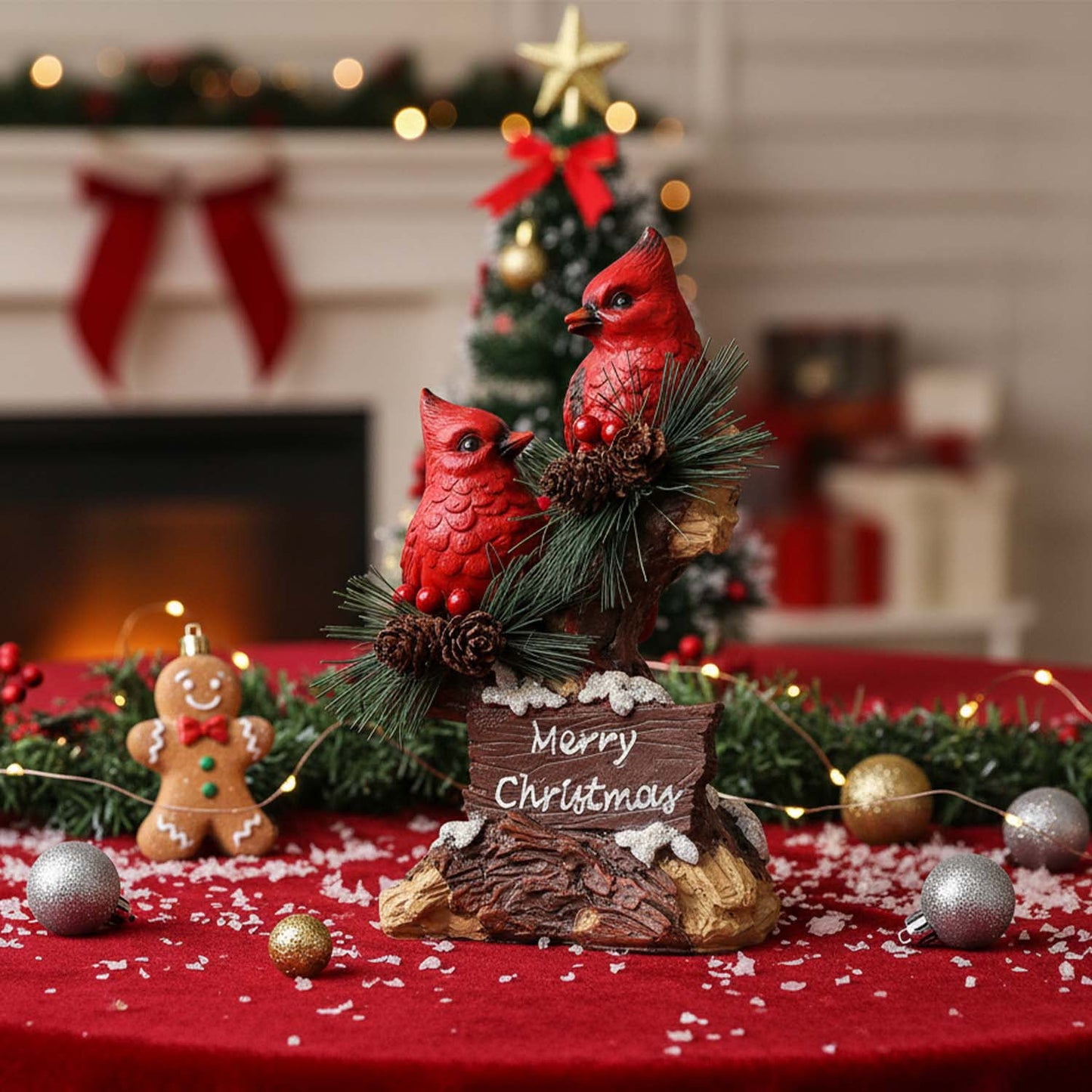 Ayieyill Cardinal Bird Christmas Decor Christmas Tabletop Decorations Christmas Cardinal Gift