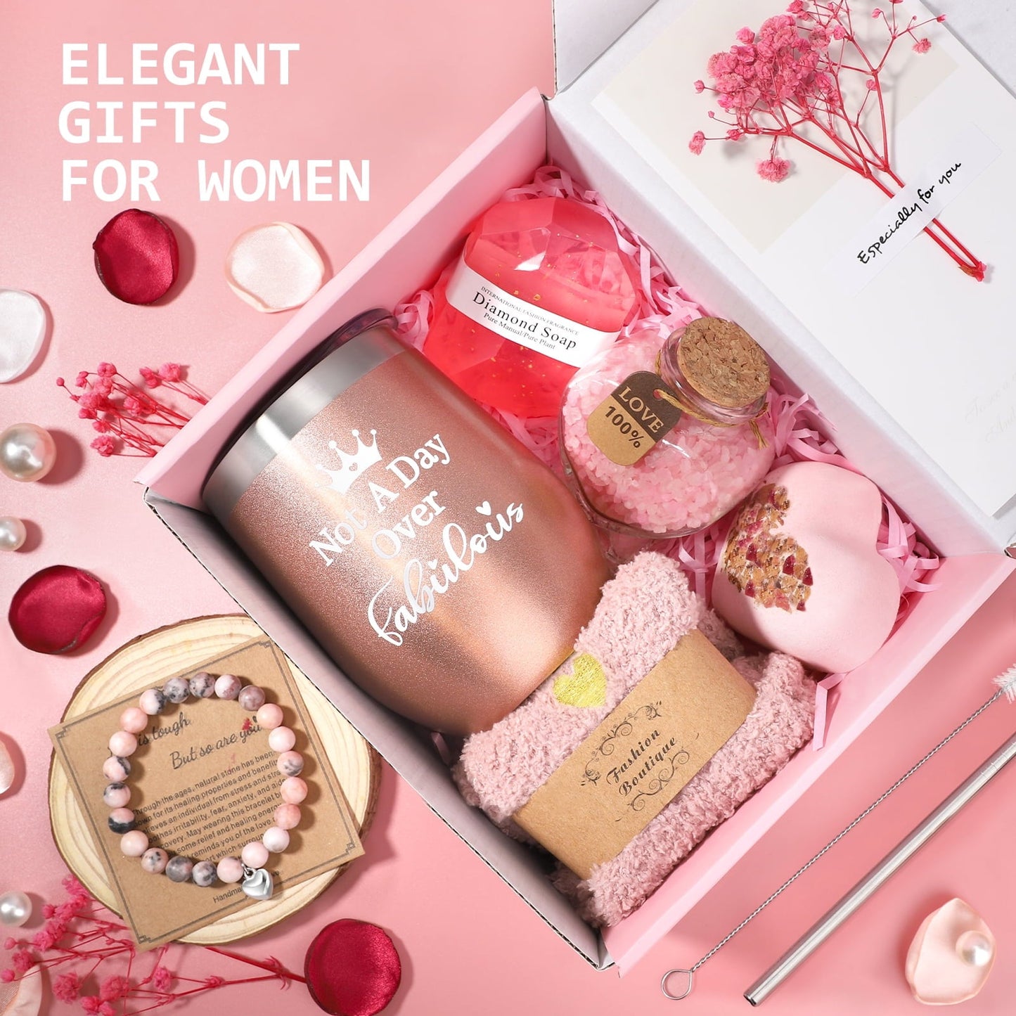 Ayieyill 10 Pack Christmas Birthday Gift Baskets Set, Holiday Gifts for Mom Grandma Wife Women
