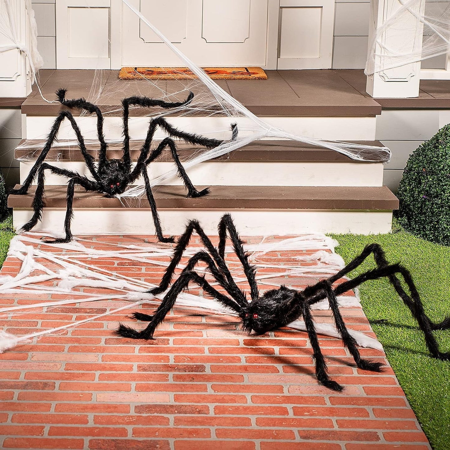 Ayieyill Halloween Spider Decorations 5 ft Giant Spider Halloween Outdoor Decorations