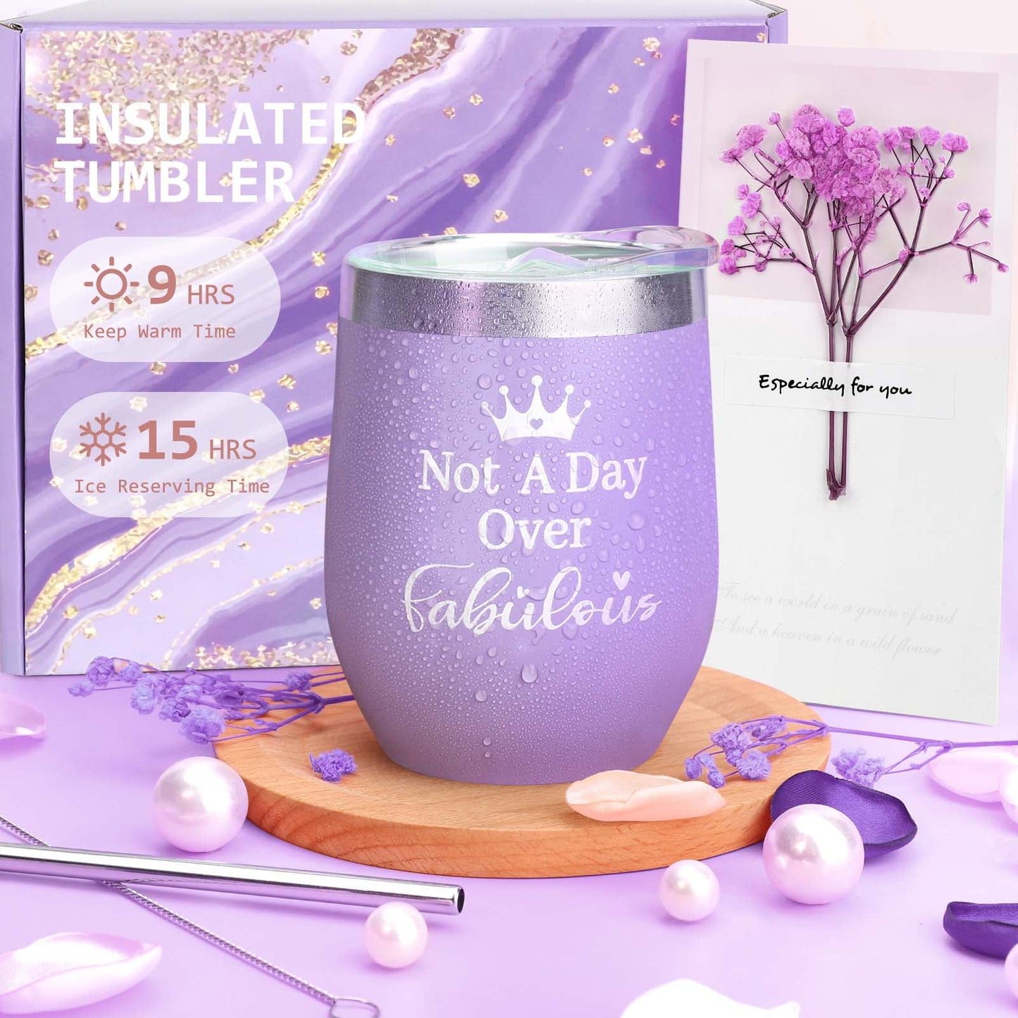 Ayieyill Gift Baskets for Women, 10 Pack Spa Bath Gift Sets, Bath and Body Baskets Set Holiday Birthday Gifts for Mom Women, Purple