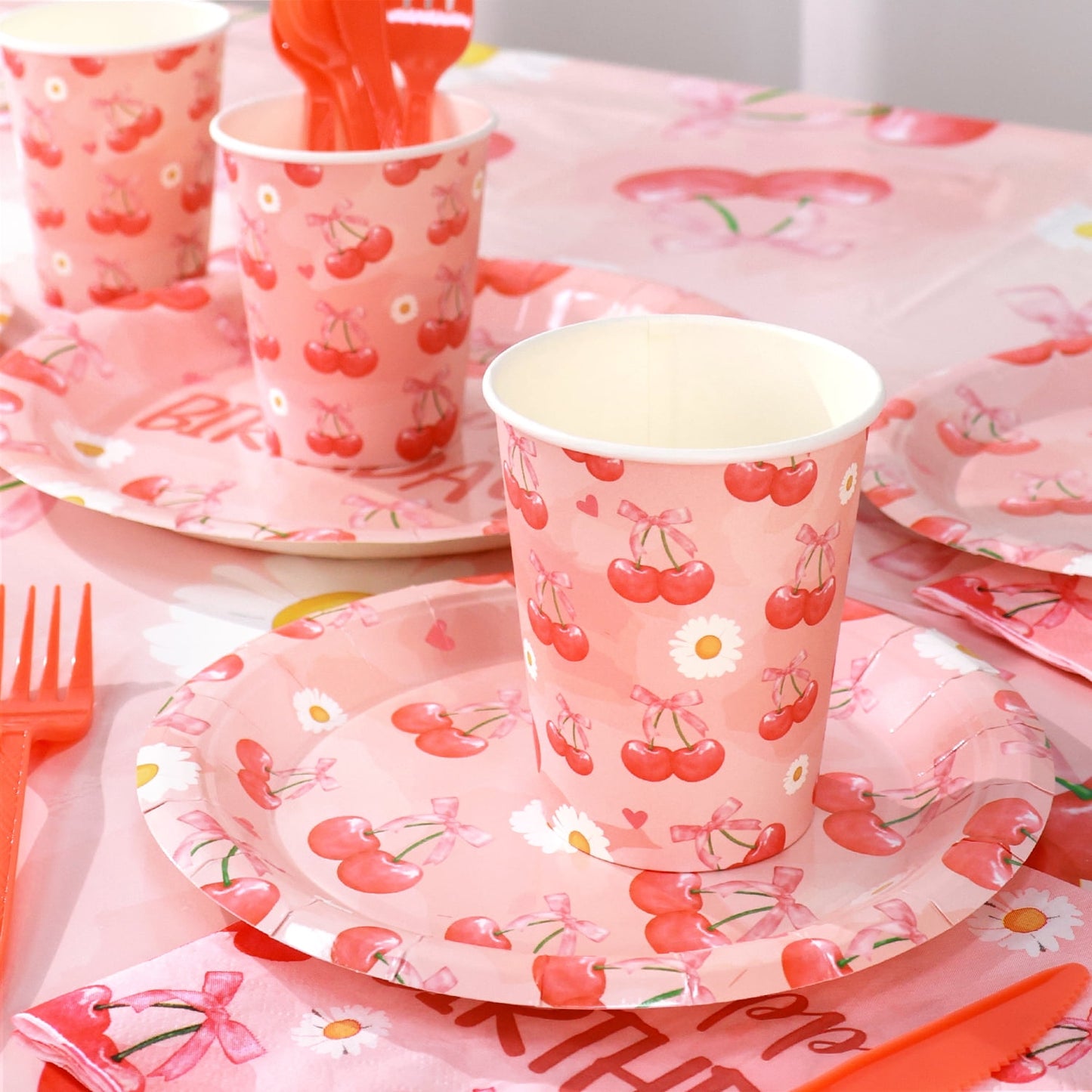 Ayieyill 170Pcs Happy Birthday Decorations Kit, Birthday Party Supplies Set for 24 Guests, Includes Plates and Cups and Napkins Straws Sets