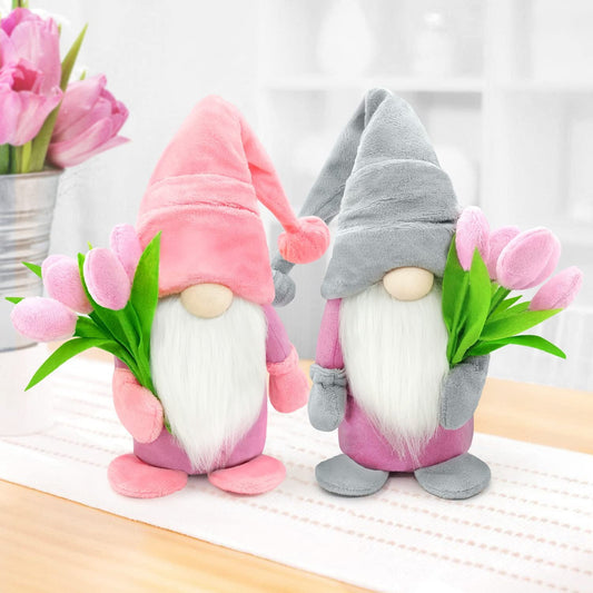 Ayieyill 2 Pcs 15 inches Mother's Day Gnomes Plush Decor Mothers Day Gifts - Spring Gnomes Decor