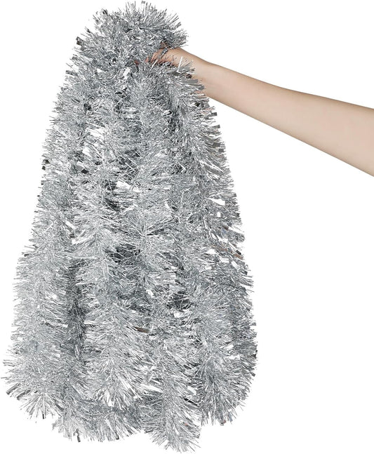 Ayieyill 33ft Tinsel Garland Hanging Christmas Tree Garland for Christmas Tree Decorations Indoor