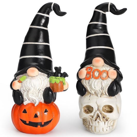 Ayieyill 2pcs Halloween Gnomes, Halloween Figurines, Halloween Decorations Indoor Halloween Gifts