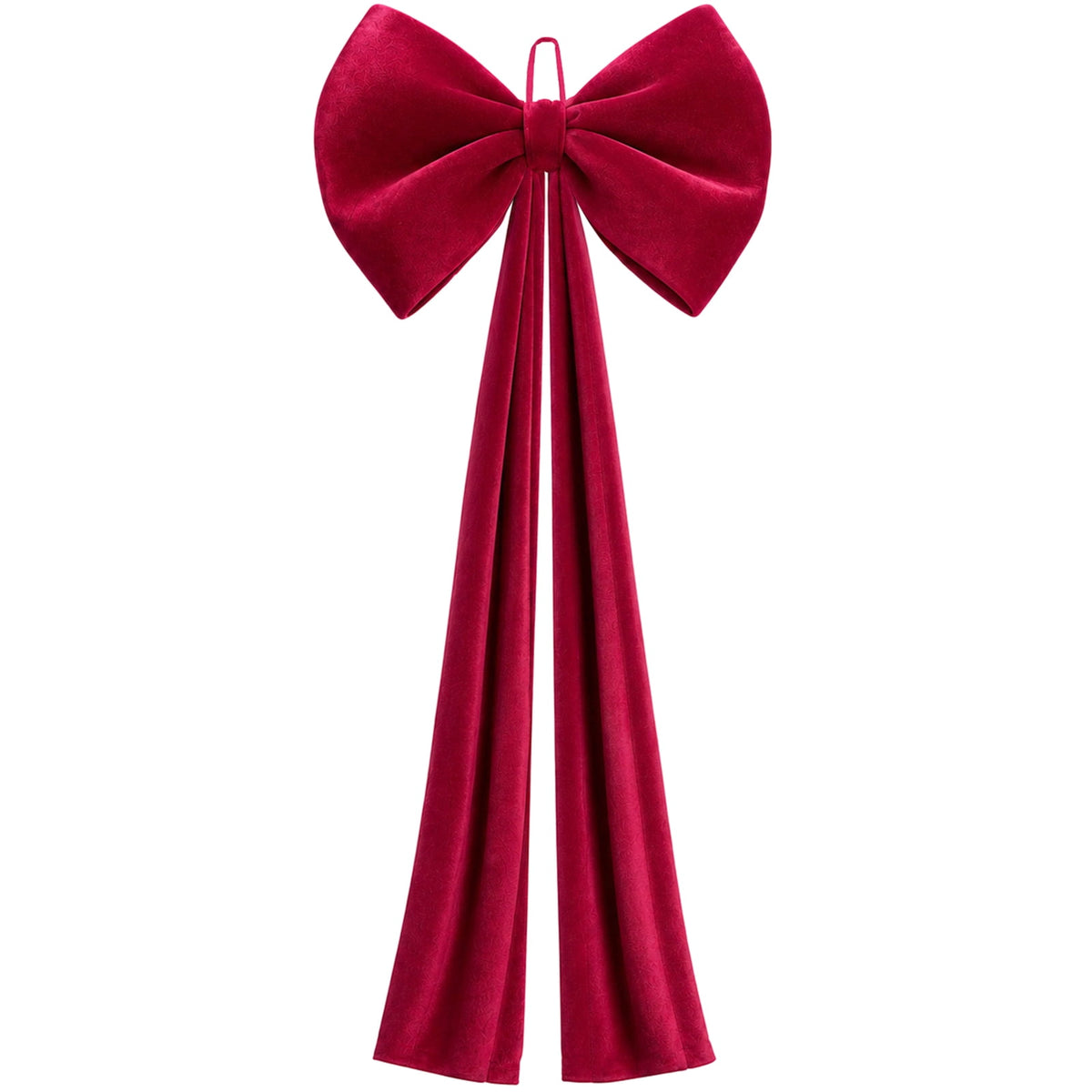 Ayieyill Burgundy Velvet Christmas Tree Topper Bow, Large Bow for Christmas Tree Decorations